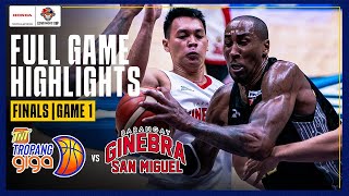 TNT vs BRGY GINEBRA  FULL GAME 1 FINALS HIGHLIGHTS  PBA SEASON 49 GOVERNORS CUP  OCT 27 2024 [upl. by Shien]