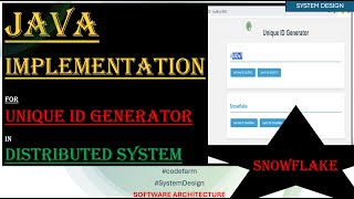 How to implement UUIDv7  Java code for UUIDv7  Unique Id Generator systemdesign codefarm [upl. by Edythe]