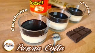 Panna Cotta Beurre de Cacahuète Chocolat Recette Facile [upl. by Etoile185]