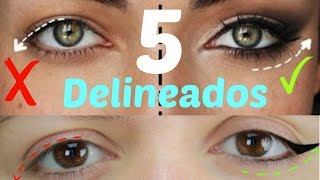 Tips de delineado DE OJOS PARA párpado caído o encapotados paso a paso [upl. by Ikuy]