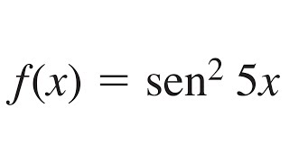 Derivadas de Funciones Trigonométricas fx sen2 5x [upl. by Dyol]