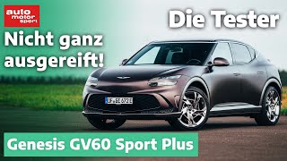 Genesis GV60 Sport Plus PowerStromer mit Ecken und Kanten  Test  auto motor und sport [upl. by Airamanna343]