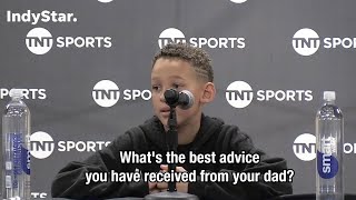 Reggie Millers son Ryker talks basketball Steph Curry and advice from his AllStar dad [upl. by Thorpe]