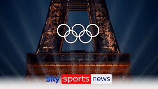 Olympic opening ceremony takes place in Paris across the Seine river [upl. by Lehrer]