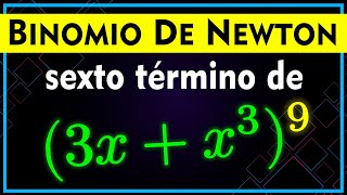 🍎 Binomio de Newton ➤ Cálculo de un Término Cualquiera [upl. by Bozovich]