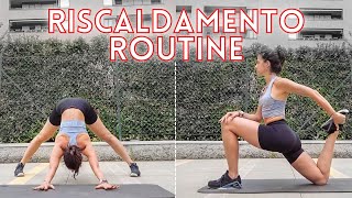 RISCALDAMENTOWARMUP ROUTINE  MOBILITA ARTICOLARE STRETCHING DINAMICO amp STATICO  Silvia Fascians [upl. by Alphard]