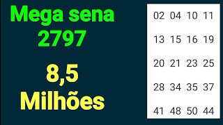 mega sena 2797 estudos e observações linha 01 segue com várias duplas nos últimos sorteios [upl. by Brig]