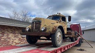 1946 GMC ADCW974 Tractor First Look Pt 1 [upl. by Annael]