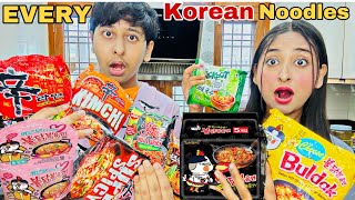 Eating Every Korean Noodles koreanfood koreannoodles [upl. by Leachim]