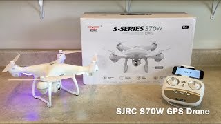 SJRC S70W GPS Drone Review [upl. by Zipnick]