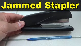 How To Clear A Jammed StaplerFull Tutorial [upl. by Adikam]