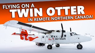 FLYING ON A TWIN OTTER in Remote Northern Quebec [upl. by Ridinger]