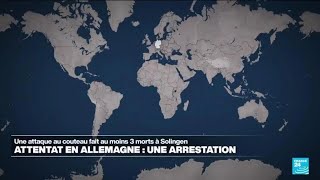 Une arrestation dans lenquête sur lattaque au couteau de Solingen • FRANCE 24 [upl. by Nagap]