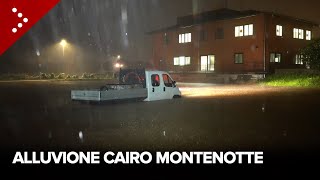 Alluvione a Cairo Montenotte Savona il Bormida esonda 2 volte Allagamenti a Carcare e Altare [upl. by Arrim]