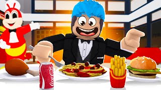 Eating In Jollibee  ROBLOX  KUMAIN AKO SA JOLLIBEE NG LIBRE [upl. by Thacher]