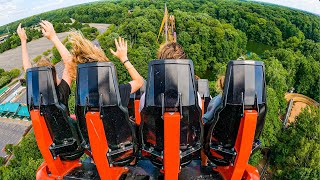 Apollo’s Chariot Busch Gardens Williamsburg  Backseat POV 4K60FPS [upl. by Ebag]