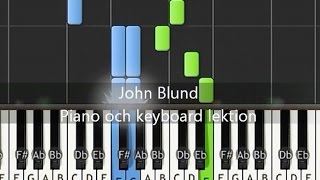 John Blund piano lektion med noter ackord och text [upl. by Ludba]