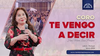 Coro Te Vengo a Decir Hna María Luisa Piraquive IDMJI [upl. by Aekahs]