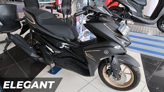 YAMAHA AEROXNVX 155 VVA SVERSION  Matte Black 2019 [upl. by Adnawahs]