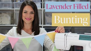 DIY Lavender Filled Bunting Tutorial [upl. by Orihakat]