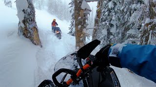 Awesome Snowmobile Videos  BC Backcountry in 4K  Revelstoke Boulder Mountain 2022 Day 2 [upl. by Rona]