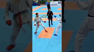 مسابقات کاراته Ali Montazeri 🥋🥇🥋 [upl. by Elleinahc]