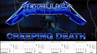 How to play Metallica  Creeping death tabs  The Hellion [upl. by Cointon982]