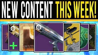 Destiny 2 NEW CONTENT THIS WEEK August REVEALS New Weapon DOUBLE Loot Saint Mission amp Exotics [upl. by Aicatsan995]