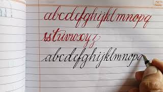 how to write beautiful English handwriting alphabet calligraphy writing handwriting dipawali [upl. by Merta874]