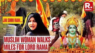 Ram Mandir Ayodhya Muslim Woman Walks Miles to See Lord Ram Her Devotion Wins Hearts [upl. by Durrace]