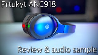 Prtukyt ANC918  Active Noise Cancelling Headphones Review amp Audio Samples [upl. by Aonehc]