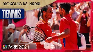 Novak Djokovic STANDS TALL against Rafael Nadal in singles competition  Paris Olympics  NBC Sports [upl. by Idihsar]