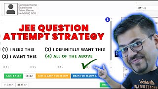 JEE Main 2024 Maths Question Attempt Strategy  Harsh Sir  Vedantu Math JEE Made Ejee [upl. by Loma455]