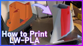 How to print with super light but strong using LWPLA  My Settings [upl. by Ertnom]