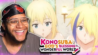 DARKNESS AND CLAIRE  KONOSUBA Season 3 Ep 5 REACTION [upl. by Nereids]