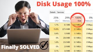 How to fix 100 percent disk usage on Laptop  disk usage 100  disk usage 100 in task manager [upl. by Karmen]