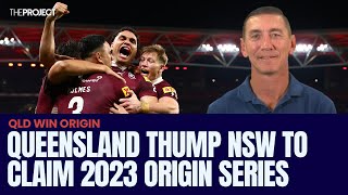 Queensland Thump NSW To Claim 2023 Origin Series [upl. by Llehcear723]