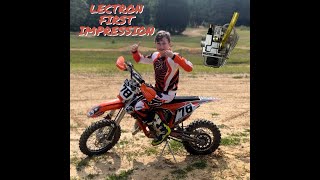 My first impressions on the Lectron Billetron mini on my ktm 65sx [upl. by Fonz]