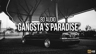 Coolio ft LV  Gangstas Paradise  8D AUDIO [upl. by Neirol]