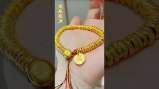 GoldSmith 83g Gold Coin Beaded Bracelet jewelry gold goldsmith goldsmithtools goldbangles [upl. by Weasner]