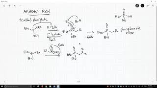 formation of phosphonate esters with the Arbuzov reaction [upl. by Ellinet]