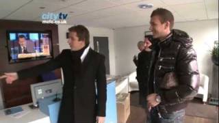 DZEKO Signing Edin Dzeko arrives for first day of training at Manchester City January 2011 HD [upl. by Wilton]