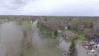 Inondation Vaudreuil Qc Flooding 2017 drone footage [upl. by Rosena]