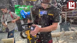 An inside look at the new top handle chainsaw from Dewalt [upl. by Anicnarf]