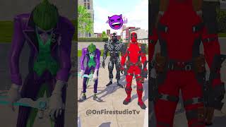 Who is Stronger Spiderman vs Joker Venom Deadpool gta spiderman funnyvideo homemaranha [upl. by Nahta]