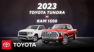 2023 Toyota Tundra vs 2023 Ram 1500  Toyota [upl. by Corissa388]