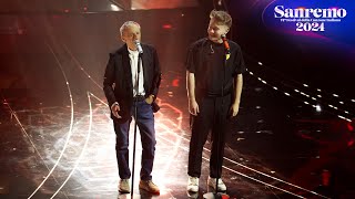 Sanremo 2024  Alfa con Roberto Vecchioni canta quotSogna ragazzo sognaquot [upl. by Franzen]