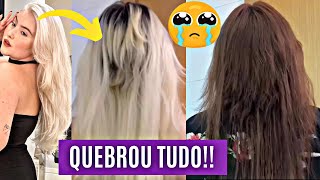 GRAVE BLOGUEIRA QUE PERDEU O CABELO COM LOIRO GLOBAL TOMOU ATITUDE RADICAL Monique Lindmann [upl. by Iveson]