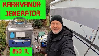 KARAVANDA JENERATÖR amp HYUNDAI HHY960A amp CARAVAN CAMPING [upl. by Flo]