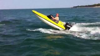 9ft speedboat with 25hp in Solent [upl. by Margarete]